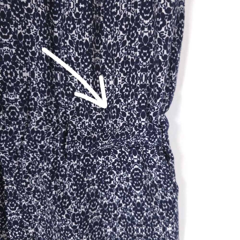 SPLENDID Women's Jumpsuit Floral Navy MEDIUM Pockets SR807-1412 USA MADE - Picture 14 of 14